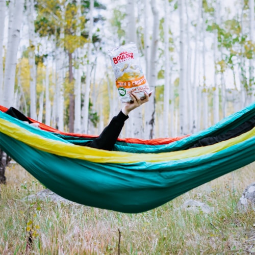 Boulder Canyon® Cheddar Sour Cream Thin & Crispy Potato Chips Perspective: top