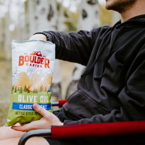 Boulder Canyon® Classic Sea Salt Olive Oil Kettle Style Potato Chips Perspective: top