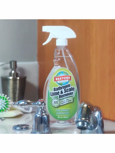 Restore Naturals Bathroom Lime Scale Remover, Cleaner for Bathtub, Shower, Toilet, 22 fl oz Perspective: top