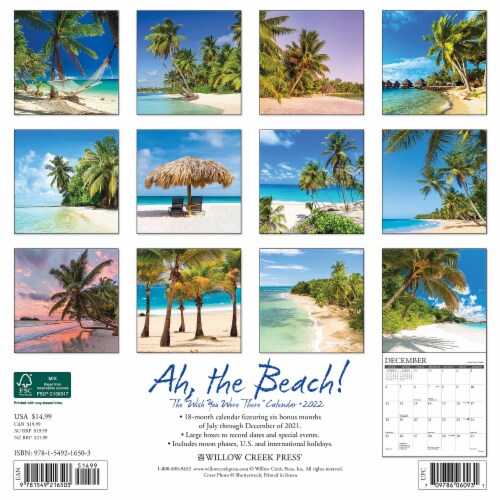 Ah, The Beach! 2022 Tropical Wall Calendar, 1 Fred Meyer