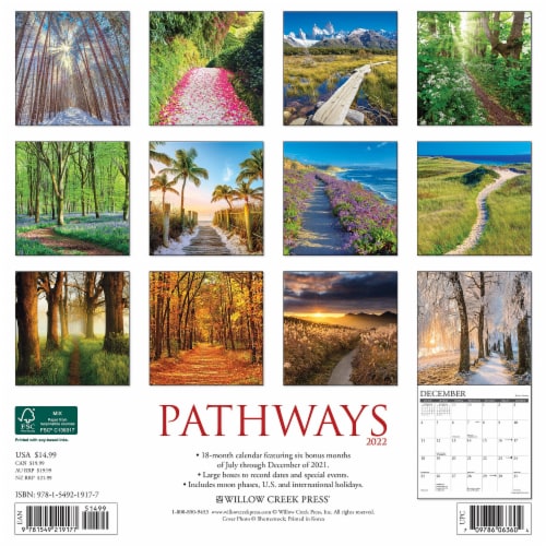 Pathways 2022 Wall Calendar Perspective: top