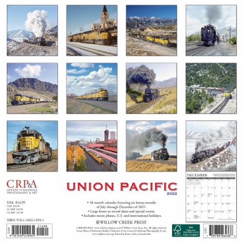 Union Pacific Trains 2022 Wall Calendar, 1 Ralphs