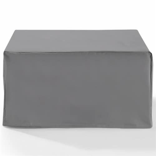Outdoor Square Table & Ottoman Furniture Cover Perspective: top