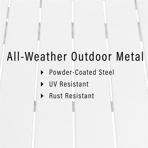 Crosley Kaplan 3 Piece Patio Sofa Set in Mist and White Perspective: top