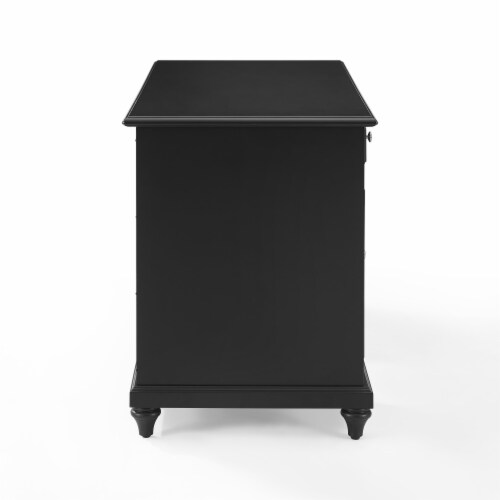 Crosley Furniture Palmetto 54 Traditional Wood Computer Desk in Black 1 Fry s Food Stores
