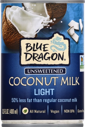 Blue Dragon® Unsweetened Light Coconut Milk Perspective: top