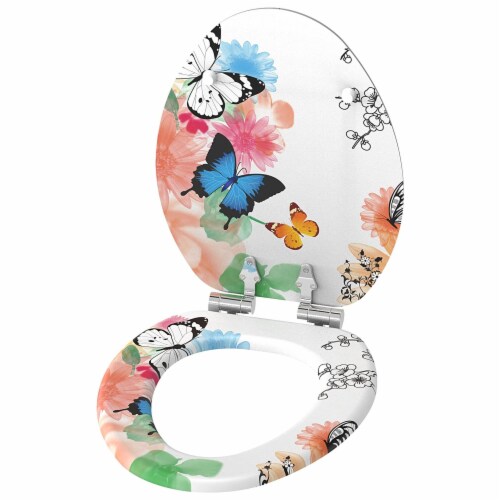 Butterfly clearance toilet seat