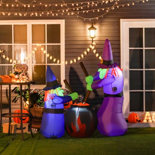5.5FT Halloween Inflatable Bubble Witches Light Yard Outdoor Decorations Perspective: top