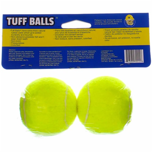 Petsport Tuff Ball 2.5" 2 pack Perspective: top
