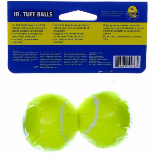 Petsport Tuff Ball Jr 1.8" 2 pack Perspective: top