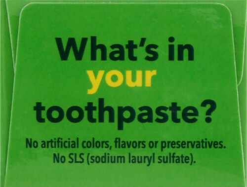 The Natural Dentist Antigingivitis/Antiplaque Peppermint Twist Toothpaste Perspective: top