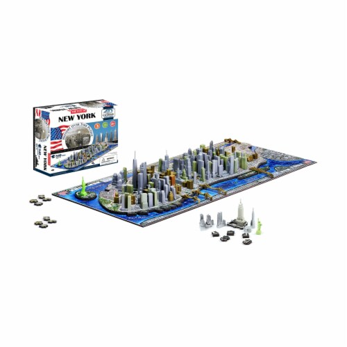 4D Cityscape New York USA Time Puzzle Perspective: top