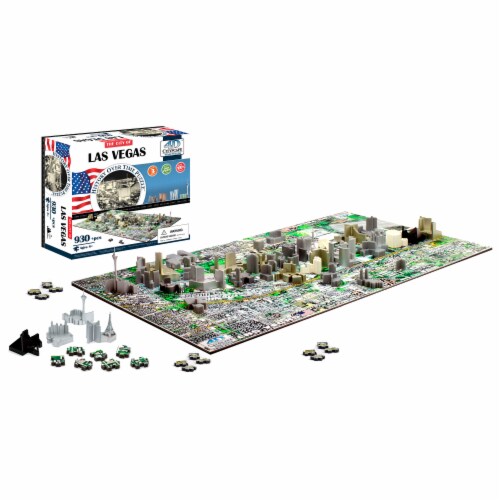 4D Cityscape Las Vegas USA Time Puzzle Perspective: top