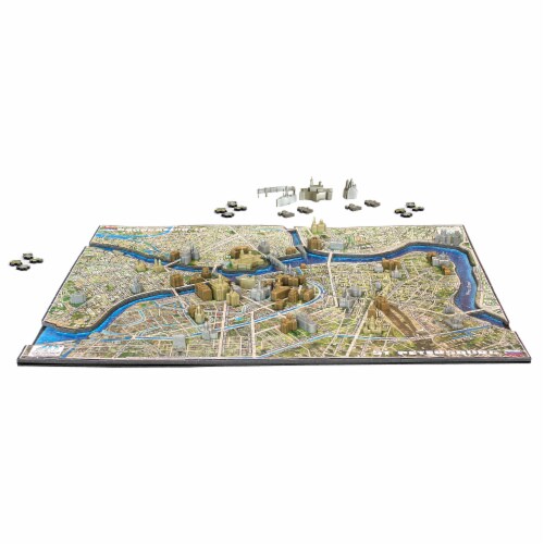 4D Cityscape St Petersburg History Over Time Puzzle Perspective: top