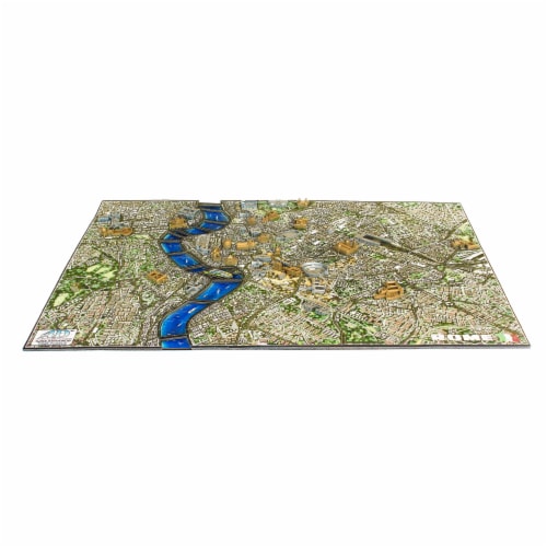 4D Cityscape Rome Italy Time Puzzle Perspective: top