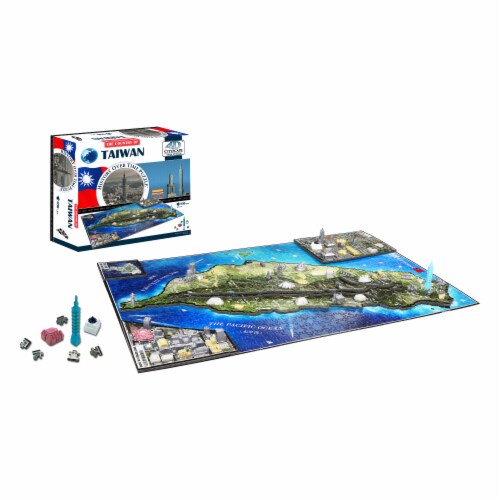 4D Cityscape Taiwan Time Puzzle Perspective: top