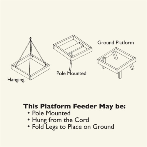 Woodlink Audubon Series 3 in 1 Platform Feeder Perspective: top