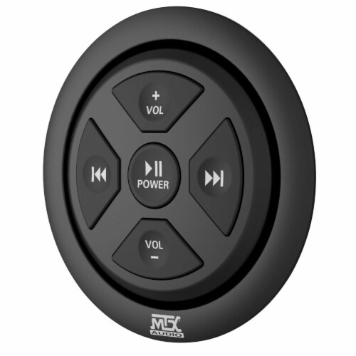 MTX MUDBTRC Universal Boat Motorcycle Bluetooth Audio Receiver & Remote Control Perspective: top
