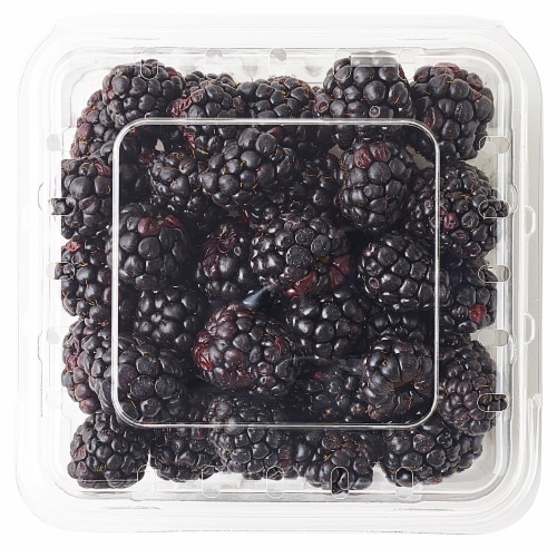 Fresh Organic Blackberries Perspective: top