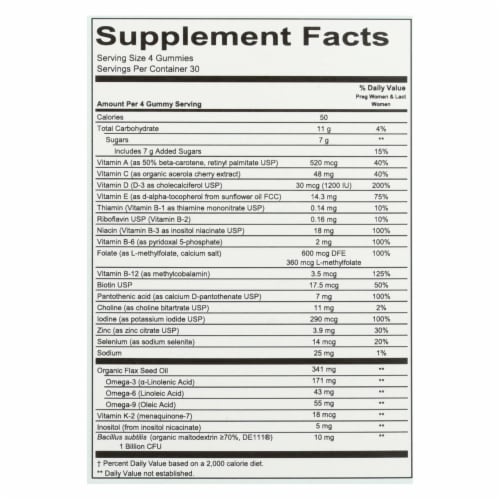 Smartypants - Gummy Vitamin Prentl Cmpl - 1 Each - 120 CT Perspective: top