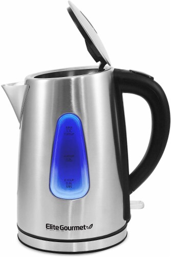 Elite by Maxi-Matic Cordless Electric Kettle - Silver/Black, 1.7 L