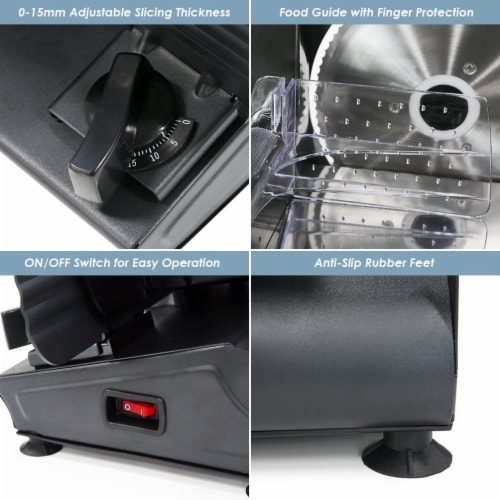 Elite Maxi-Matic Electric Deli Food Meat Slicer Perspective: top