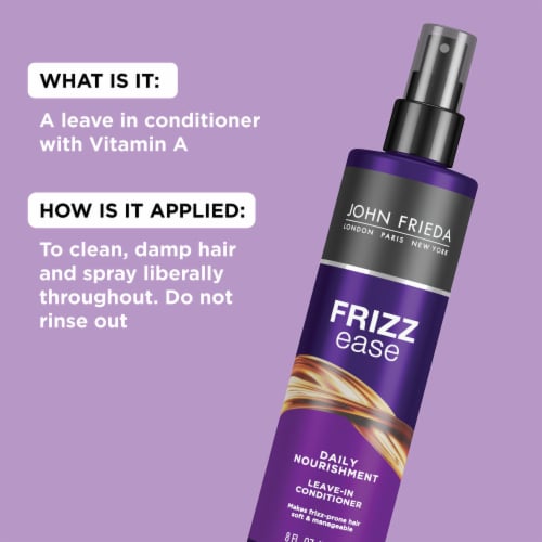 John Frieda Frizz Ease Daily Nourishment Conditioner, Anti Frizz and Heat Protectant Perspective: top