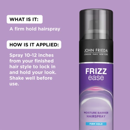 John Frieda Frizz Ease Firm Hold Hairspray, Humidity Resistant Spray Perspective: top