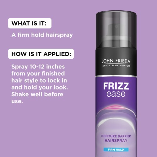 John Frieda Frizz Ease Firm Hold Hairspray, Humidity Resistant Spray Perspective: top
