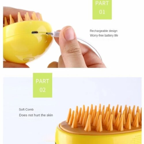Cat Steam Brush Electric Spray Water Spray Kitten Pet Comb Soft ONE SIZE King Soopers