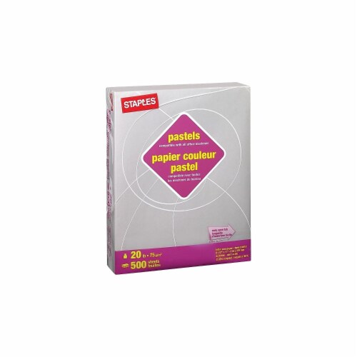 Staples Pastel 30% Recycled Color Copy Paper, 20 lbs., 8.5 x 11