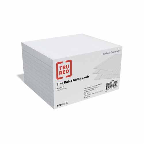 Staples 3 x 5 Line Ruled Index Cards 500/Pack (51009) 233601, 1 Kroger