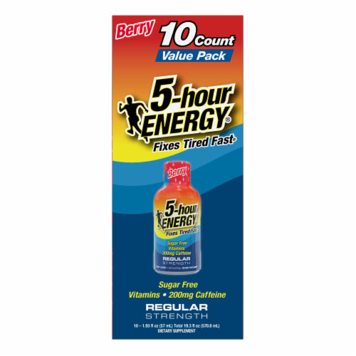 5-Hour® Berry Energy Drink Shot Multipack Bottles Perspective: top