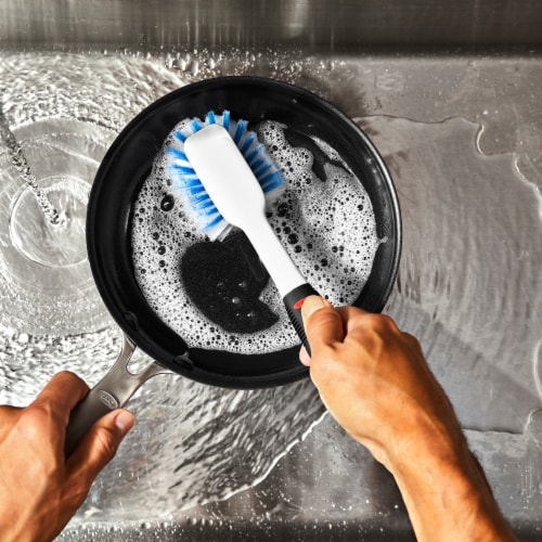 Softworks OXO Dish Brush - White/Black Perspective: top