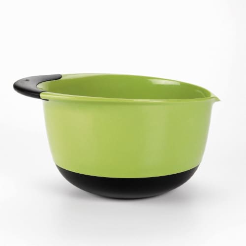 OXO Good Grips 3 Piece Nesting Mixing Bowl Set with Handles, Red, Green & Blue Perspective: top