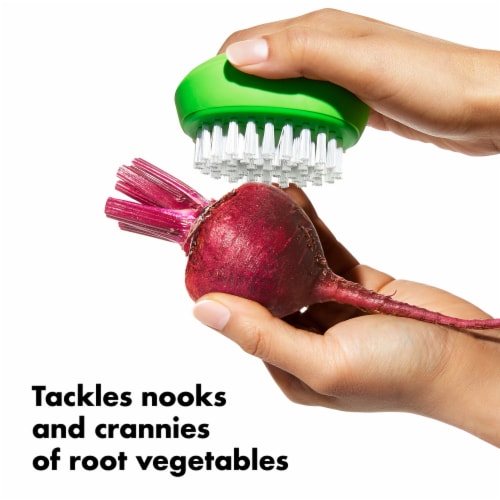 SoftWorks OXO Vegetable Brush - Green Perspective: top