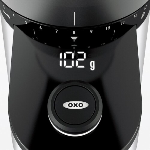 Oxo on conical burr coffee grinder with integrated scale cheap