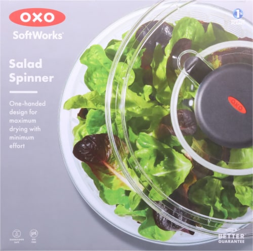 OXO Soft Works® Salad Spinner - Clear/White Perspective: top
