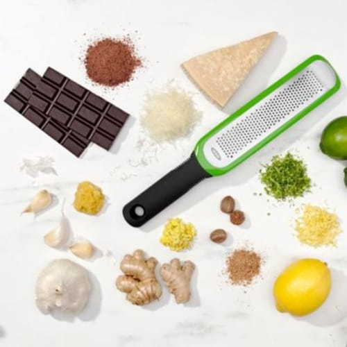 OXO Good Grips® Etched Zester Grater in Green Perspective: top