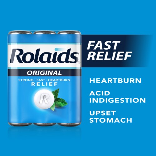 Rolaids Original Heartburn Relief Mint Chewable Tablets Perspective: top