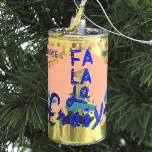 Holiday Ornament Fa La La Croix Sparkling Water Christmas Go6012 Pamplemousse Perspective: top