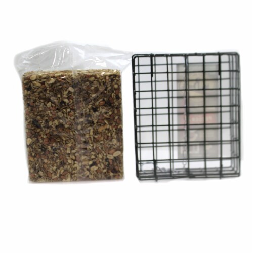 Home & Garden Bug Nut Fruit Cake & Cage Set/2 No Mess Melt Wild Bird 804*440 Set/2 Perspective: top