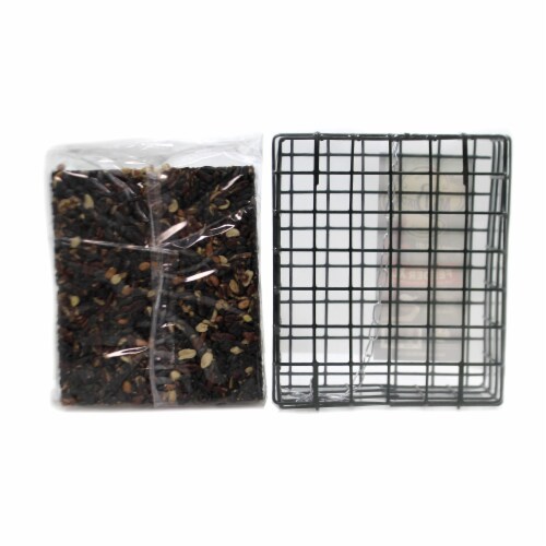 Home & Garden Woodpecker Feast Cake & Cage Set/2 No Mess Melt Wild Bird 804*940 Set/2 Perspective: top