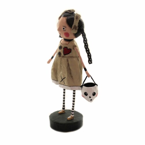 Lori Mitchell Voo Doo Sue Polyresin Skull Halloween 12275. Perspective: top