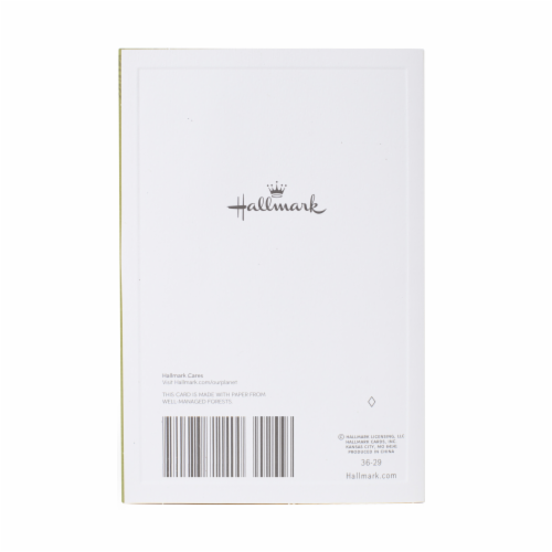Holiday Card #58: Hallmark Christmas Card for Relative (Gold Ornaments) Perspective: top