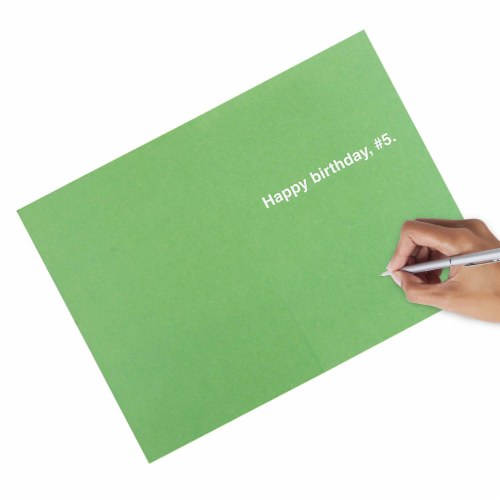 Hallmark #7 Shoebox Birthday Card (4 Out of 5 People) Perspective: top