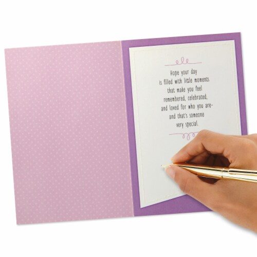 Hallmark #8 Birthday Card (Confetti Balloons) Perspective: top