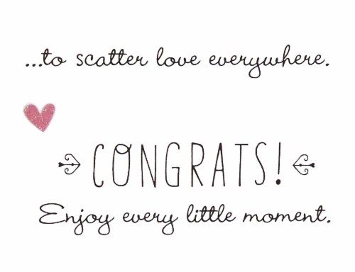 Hallmark Congratulations Card for New Baby Girl (Pink Elephant) Perspective: top