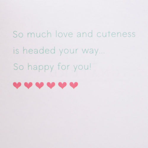 Baby Card #23: Hallmark Signature Baby Icons Card Perspective: top