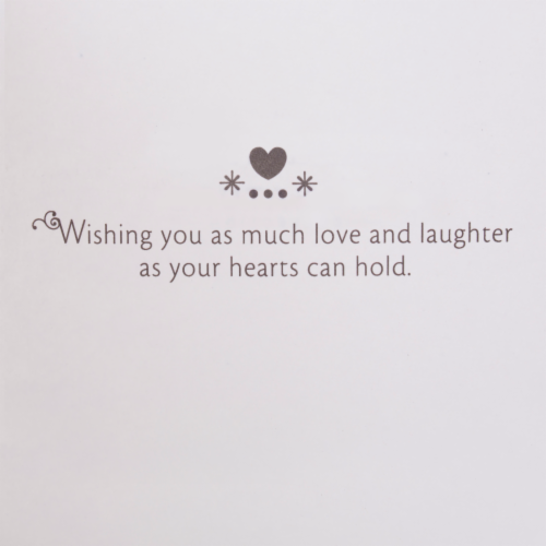 Wedding Card #16: Hallmark Signature Live Laugh Love Card Perspective: top